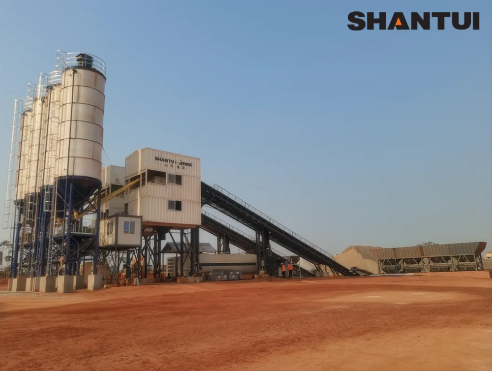 Shantui E5R-090 concrete mixing station has made great contributions overseas